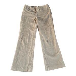 Vintage Banana Republic Wool and Cashmere Camel Tan Wide-Leg Trousers size 6P